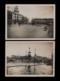 1937年上海大世界惨案照片一组五张